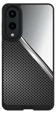 Produktbild von NIVOCASE Handyhülle für Samsung Galaxy S25 Edge  Hülle NIVOpure Case Schwarz Carbon Metall Stahl