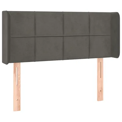 Produktbild von vidaXL Kopfteil mit Ohren Dunkelgrau 83x16x78/88 cm Samt