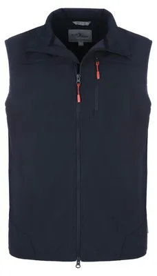 Produktbild von Blue Wave Herren Softshellweste Bernd - Outdoor-Weste Softshell Weste mit Stehkragen in Marine Größe 4XL