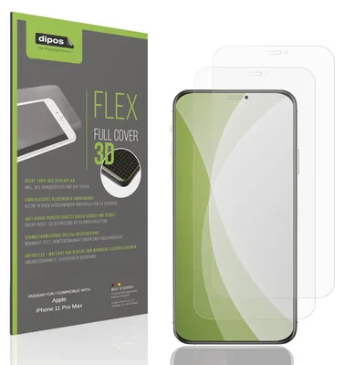 Immagine prodotto di 2x Pellicola protettiva opaca per Apple iPhone 11 Pro Max Protezione Antiurto Anti-Shock