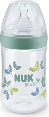Produktbild von NUK for Nature Babyflasche 260ml mit Temperature Control & Silikon Ventilsauger Gr. M -frei