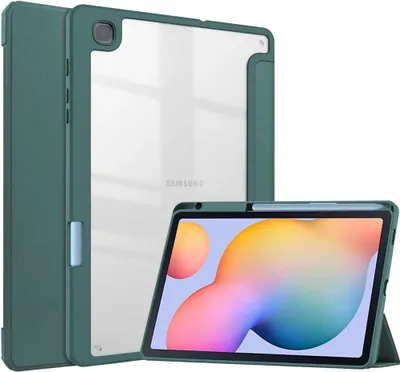 Produktbild von Bizon Case Tab Clear Matt Samsung Galaxy Tab S6 Lite 2024/2022/2020 dunkelgrün