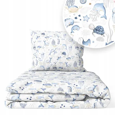 Produktbild von Kinder Bettdecke ohne Bezug 100x135 cm - Baumwolle Baby Decke und Kissen Set Kinderdecke 100x135 und Kopfkissen 40x60