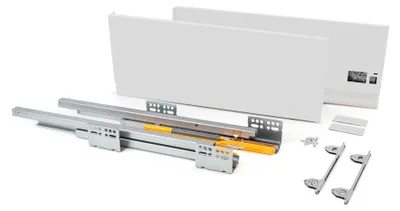 Obrázek produktu pro Emuca Concept Zásuvka 30 kg výška 185 mm, 400, bílá, ocel