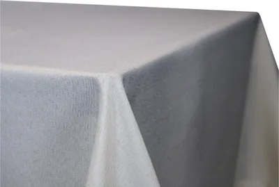 Produktbild von Tischdecke Leinenoptik Silber 110 x 220 cm eckig Lotuseffekt beschichtet wasserabweisend schmutzabweisend