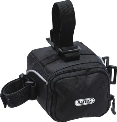 Image de Sacoche de selle ABUS ST 5050 - sacoche de selle flexible pour vélo en matériau hydrofuge - ouverture latérale vers la gauche ou la droite - avec fixation velcro