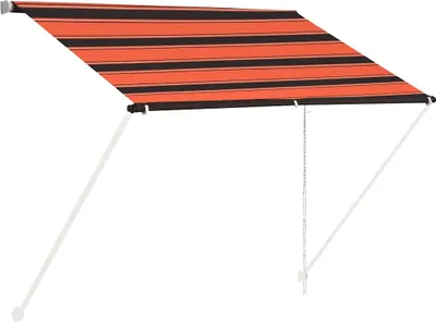 Produktbild von vidaXL Einziehbare Markise 100×150 cm Orange und Braun