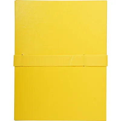 Produktbild von Exacompta 10x Mappe mit Gürtel mit Klettverschluss - 24x32cm - Gelb - 2649E