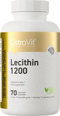 Produktbild von Soja-Lecithin Lecithin 1200 mg 70 Kapseln Vege 113 g OstroVit