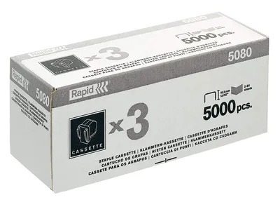 Image de Agrafes Rapid Cassette d'agrafes 5080e, pack de 3