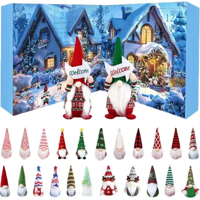 Productafbeelding van Adventskalender, cadeautje, 24 ornamenten, 2025, decoratie voor volwassenen