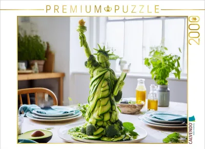 Produktbild von CALVENDO Puzzle Freiheitsstatue in New York, USA | 2000 Teile Lege-Größe 90x67cm Foto-Puzzle für glückliche Stunden