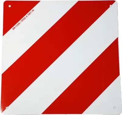 Produktbild von CARPOINT Überlastplatte aus Metall - 42,3 x 42,3 cm - Rot und Weiß