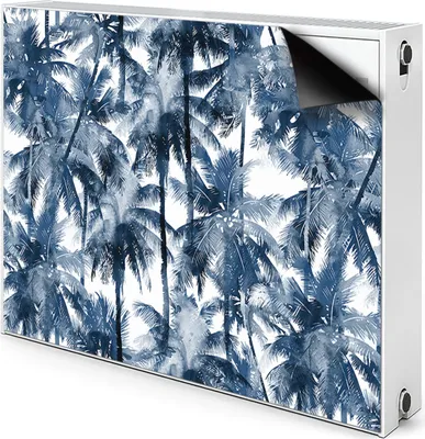 Produktbild von Magnet Heizkörper Heizkörper-Abdeckung Heizkörperabdeckung 110x60 cm  - Tropisch, palm