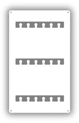 Produktbild von Anwicar Magnettafel mit Schlüsselhaken Weiß 49x74 cm