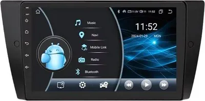 Immagine prodotto di Autoradio con Bluetooth e CarPlay per BMW Serie 3 E90/E91/E92/E93 – compatibile con Apple e Android – impianto stereo con sistema di navigazione – 2 GB di RAM, 32 GB di memoria