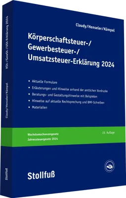 Produktbild von Körperschaftsteuer-, Gewerbesteuer-, Umsatzsteuer-Erklärung 2024