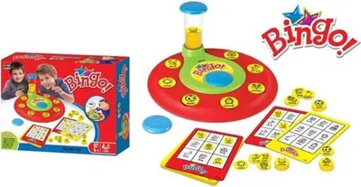 Produktbild von Bingo-Spiel mit Figuren in neuer Luxusausführung – Englisch lernen mit klaren Bildern für Kinder und Erwachsene