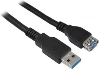 Produktbild von USB 3.0 SuperSpeed Verlängerungskabel A Stecker A Buchse schwarz - Länge: 5,00 m