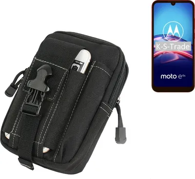 Produktbild von K-S-Trade Gürtel Tasche kompatibel mit Motorola E6s Gürteltasche Holster Schutz Hülle Handy Hülle Smartphone outdoor Handy-Hülle schwarz