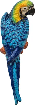 Produktbild von Eisenfigur Papagei Ara Statue Figur Skulptur Eisen Antik-Stil 35cm (b)