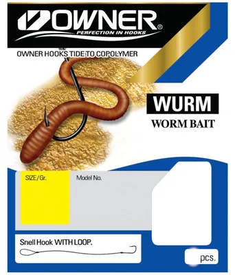 Produktbild von Owner Wurmhaken RL-5123 65cm - gebundene Angelhaken, Größe/Tragkraft/Durchmesser/Inhalt:Gr. 2 / 11.1kg / 0.35mm / 6 Haken pro Packung