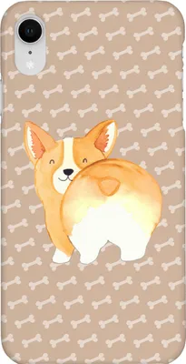 Produktbild von Mr. & Mrs. Panda Iphone XR Handyhülle Corgi Po - Hundeglück - Geschenk, Corgie, Süß, Hund, Premium Kunststoff, Sprüche, Spruch, Handy Case