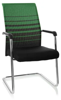 Obrázek produktu pro Návštěvnická židle FALCONE V černá / zelená