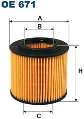 Produktbild von FILTRON ?lfilter OE671