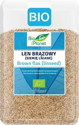 LEN BRĄZOWY (SIEMIĘ LNIANE) BIO 2 kg - BIO PLANET
