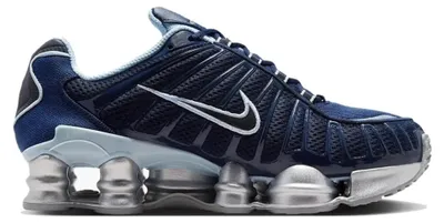 Produktbild von Nike Shox TL Herren Sportschuhe Textil Größe 43 Dunkelblau Hellblau Silber