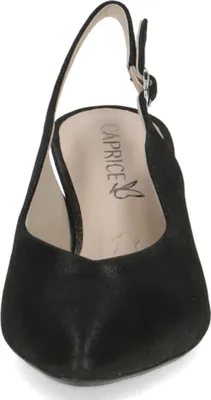 Produktbild von Caprice Damen Slingpumps Leder Pumps Schnalle Slingback 9-29603-44, Größe:38.5 EU, Farbe:Schwarz