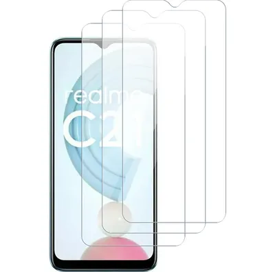 Produktbild von Mobigear Premium  Realme C21 Panzerglas Gehärtetes Glas Displayschutz - Hüllenfreundlich