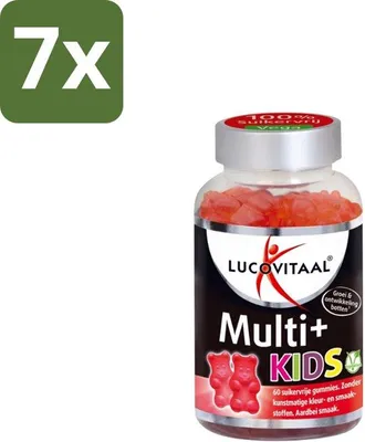 Immagine prodotto di Caramelle gommose multivitaminiche per bambini al gusto di fragola - 60 pezzi - Caramelle gommose senza zucchero