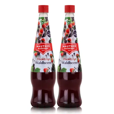 Produktbild von Mautner Getränkesirup Waldbeere 0,7L - Softdrink, Cocktails (2er Pack)
