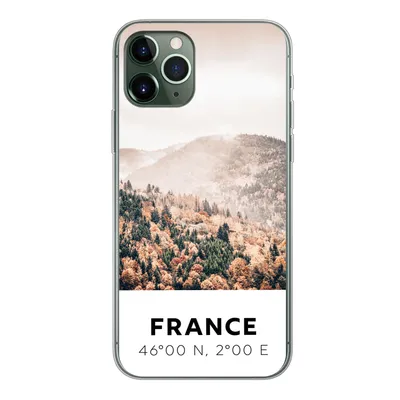 Produktbild von MuchoWow® Handyhülle Schutzhülle Hülle für iPhone 11 Pro Frankreich - Herbst - Mons Silikon Softcase Handy Hülle - Handy