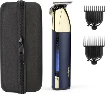 Immagine prodotto di Rasoio per barba senza fili BABYLISS Super-X Metal T992E, autonomia 5 ore, lame in acciaio giapponese, edizione Gold & Navy