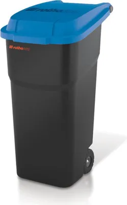 Zdjęcie produktu dla Rotho 45101, 100 l, Prostokątny, Czarny, Niebieski, Ręczny, 590 mm, 140 mm