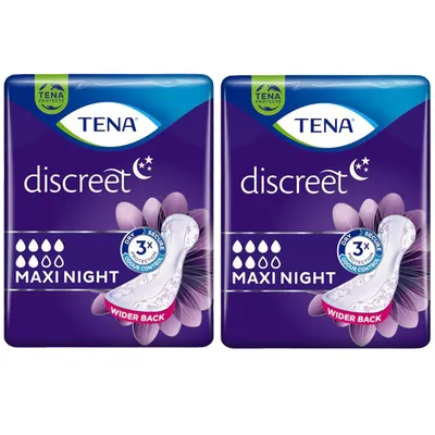 Produktbild von Tena Discreet Maxi Night Hygieneeinlage Blasenschwäche 6 Stk 2er Pack