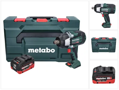 Image de Metabo SSW 18 LTX 1750 BL Visseuse à choc sans fil 18 V 1750 Nm 3/4" Brushless + 1x batterie 10,0 Ah + metaBOX - sans chargeur