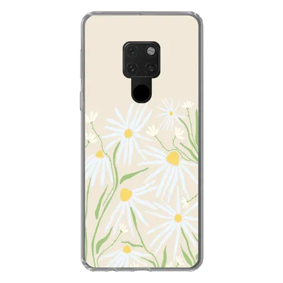Produktbild von MuchoWow® Handyhülle Schutzhülle Hülle für Huawei P40 Lite Blume - Muster - Gelb Silikon Softcase Handy Hülle - Handy