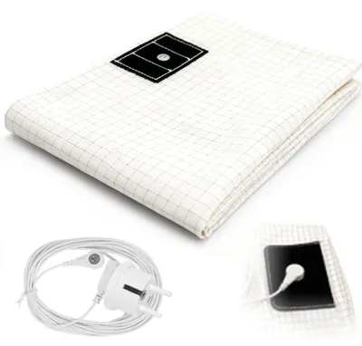 Obrázok produktu pre Podložka na uzemňovanie, vyrobená zo 90 % bavlny a 10 % striebornej vlákna