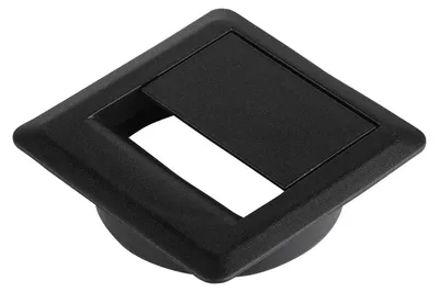 Produktbild von CAVO Kabeldurchlass Kunststoff 70 x 70 mm Ø 60 mm schwarz – Kabeldurchführung Schreibtisch