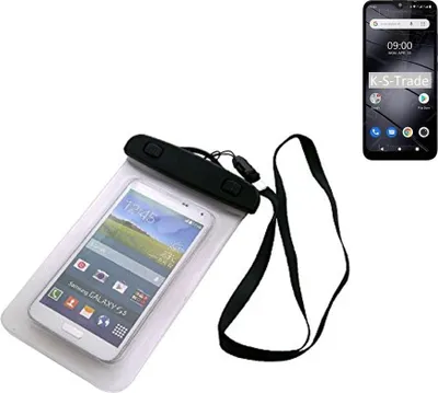 Produktbild von K-S-Trade Schutz Hülle Handy Hülle Kompatibel mit Gigaset GS110 Beach Bag wasserdicht 16cm x 10cm Schutzhülle Staub Sand Flachwasser Beachbag Case