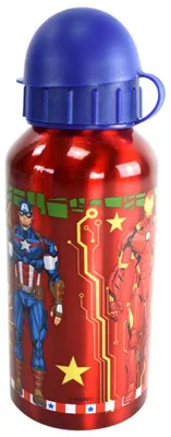 Produktbild von Aluminium Flasche für Kinder 400 ml Isoflasche mit Kappe Kinderflasche