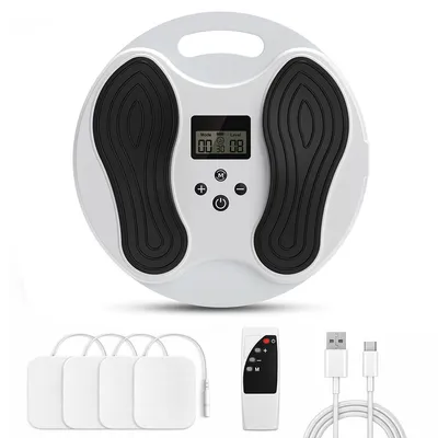 Produktbild von Fußmassagegerät EMS TENS, elektrische Fußmassage mit 10 Modi und 20 Intensitätsstufen, kabellos und wiederaufladbar, für Füße und Beine