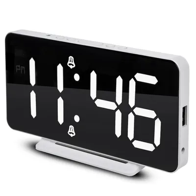 Productafbeelding van Digitale klok met alarm, groen/blauw, model GB383