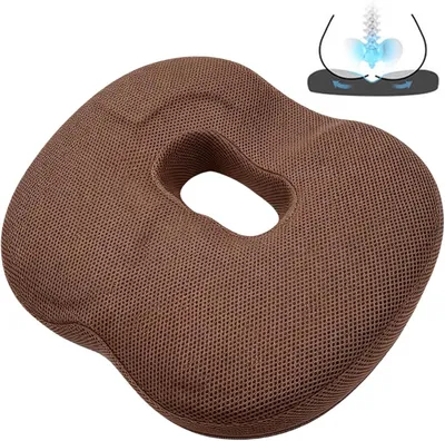 Zdjęcie produktu dla Poduszka ortopedyczna do siedzenia, zapobiegająca odleżynom, o grubości 18 cm, antypoślizgowa, do użytku w biurze i samochodzie