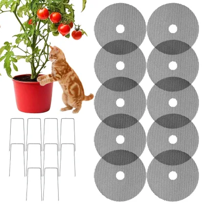 Image de Couverture de terreau pour plantes, 10 pièces, protection découpable