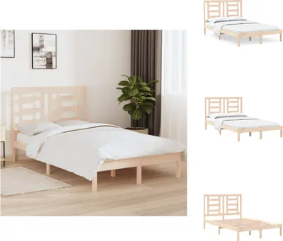 Imagen del producto de vidaXL Cama de madera maciza de pino, 120x200 cm - Camas y estructuras de cama